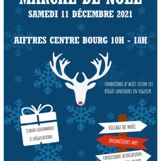 Affiche marché de Noël